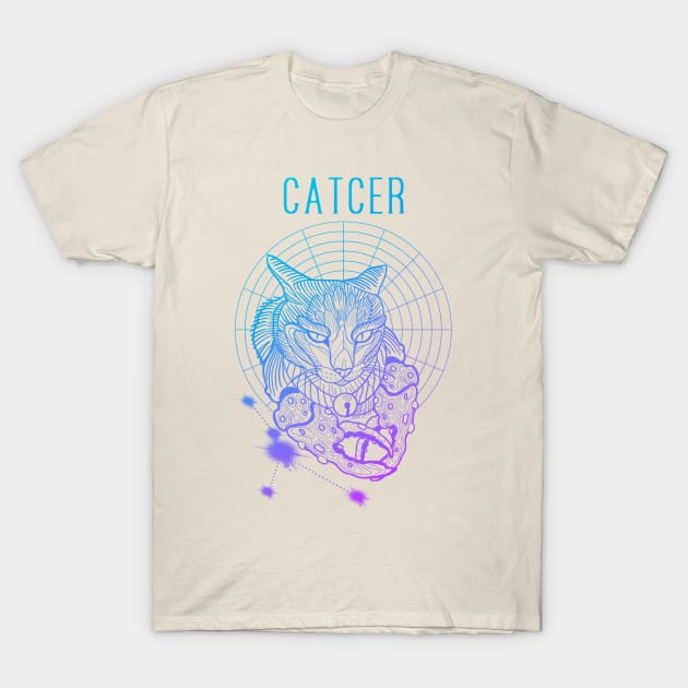 A zodiac cattery: cancer - catcer T-Shirt by Blacklinesw9